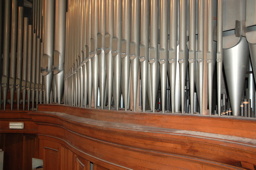 Minifoto herplaatsen frontpijpen Sint-Rombouts Mechelen